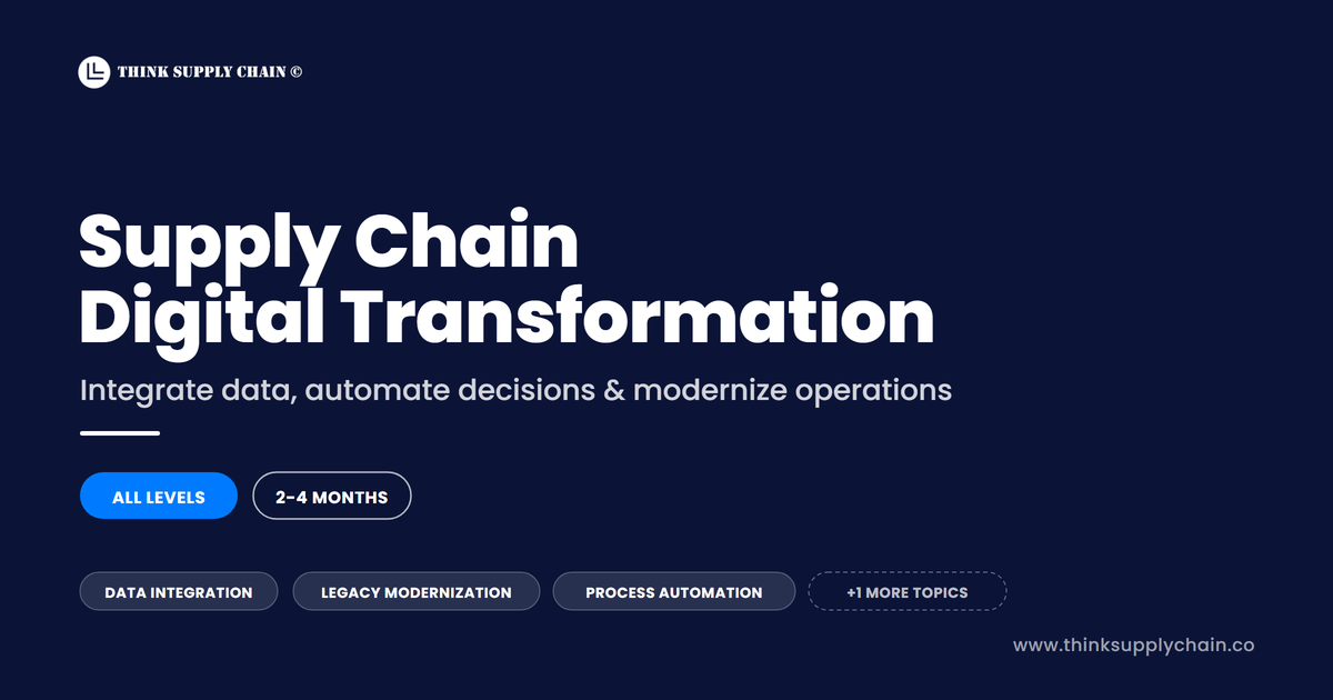 Supply Chain Digital Transformation Consultancy