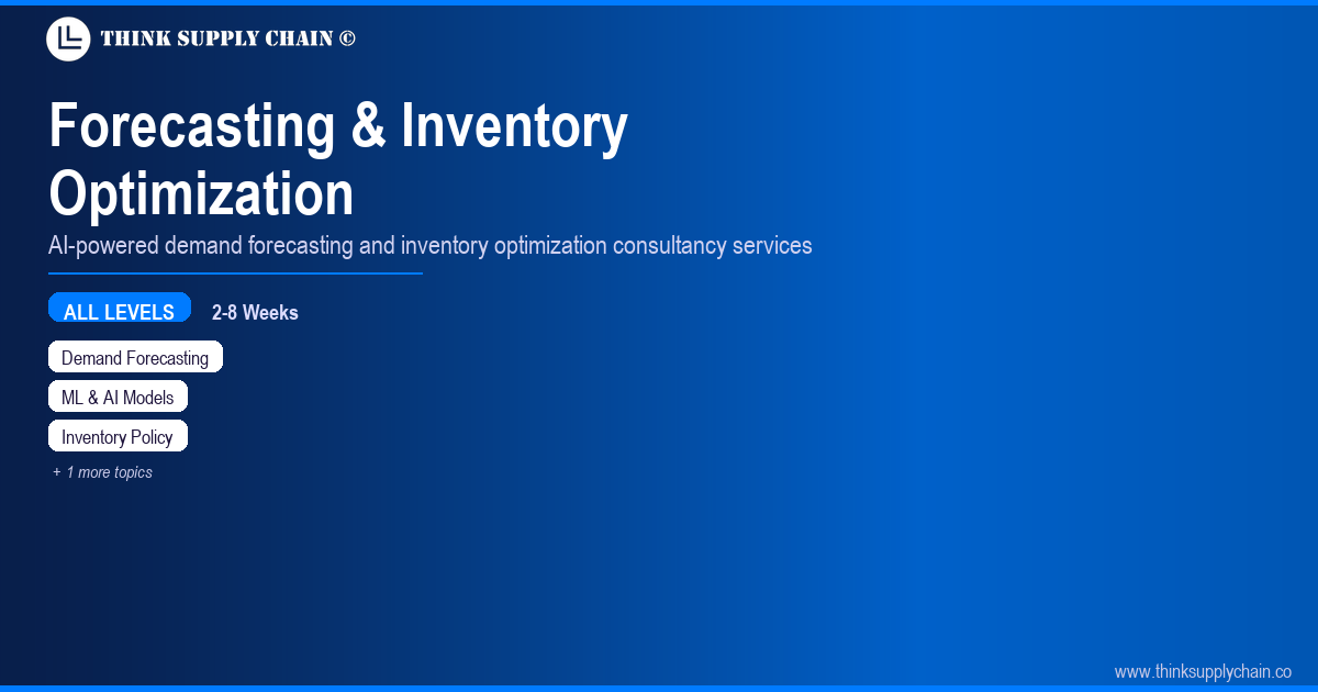 Forecasting & Inventory Optimization Consultancy